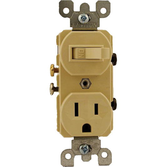Combination Single-Pole Switch & Grounding Receptacle