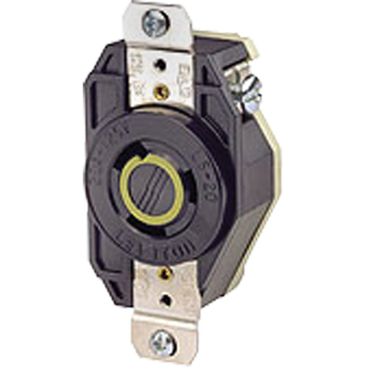 Single Flush 2-Pole 3-Wire Grounding  Receptacle