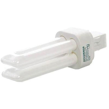 Compact Flourescent Lamp, D (T4), 13 W, 2700 K, GX23-2 Base, 10000 hrs.