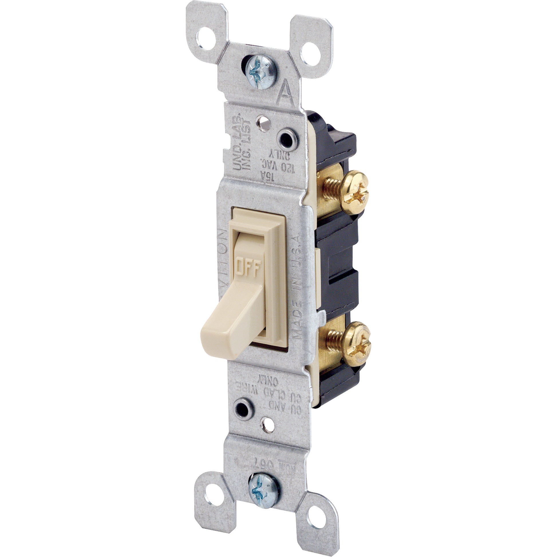 Quickwire™ & Side-Wired Framed Toggle with Single-Pole Toggle
