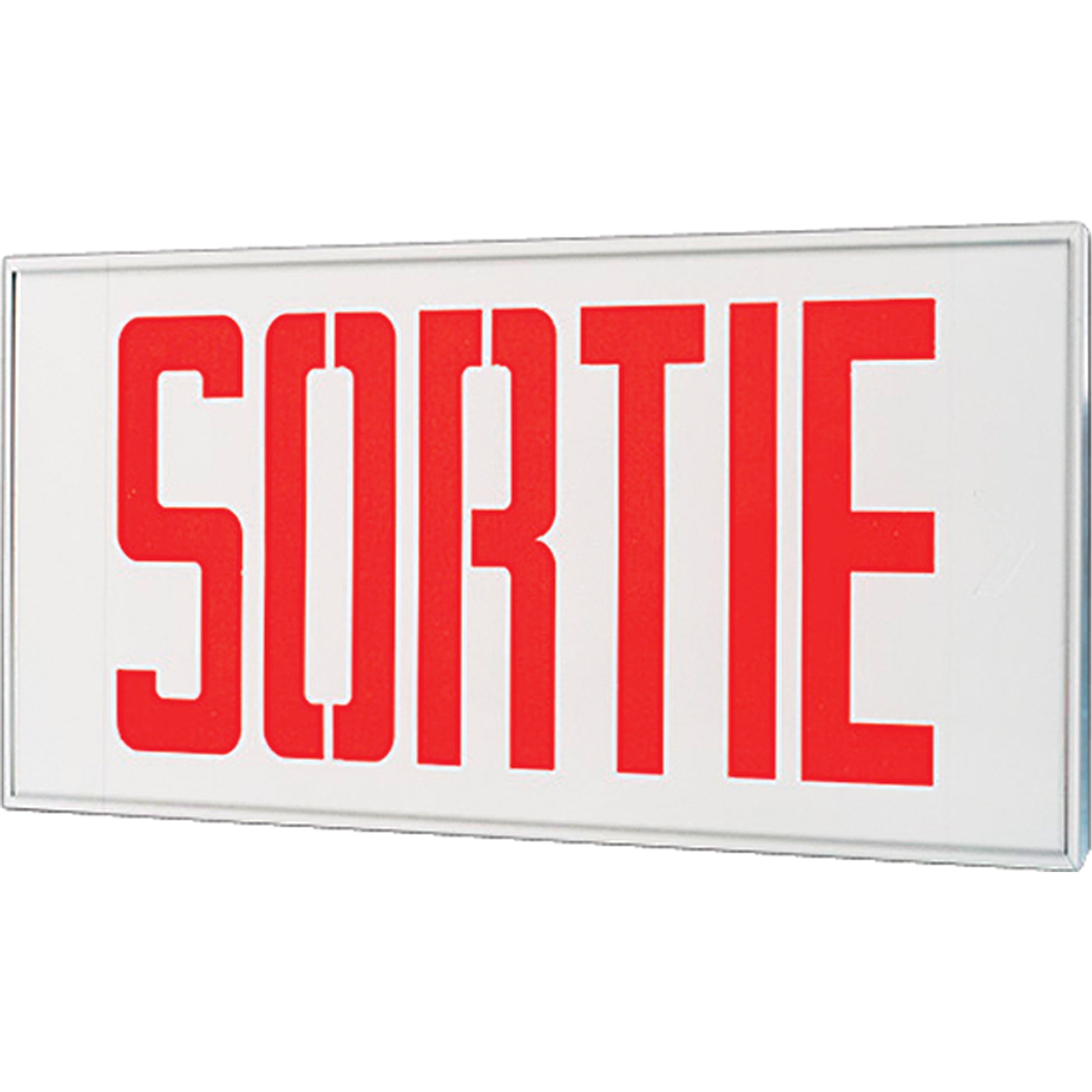 Stella Exit Signs - Sortie, LED, Hardwired, 17-1/2" L x 18-1/2" W, French