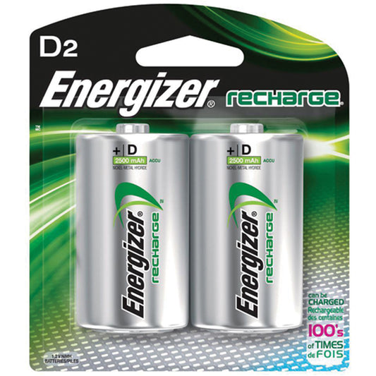 Rechargeable NiMH Batteries, D, 1.2 V