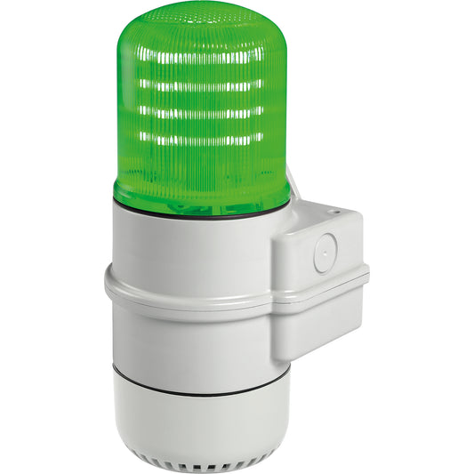 Streamline® Modular Multifunctional LED Beacons, Continuous/Flashing/Rotating, Green