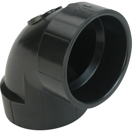 90° Elbow Fitting, Hub x Hub, Plastic, 6"