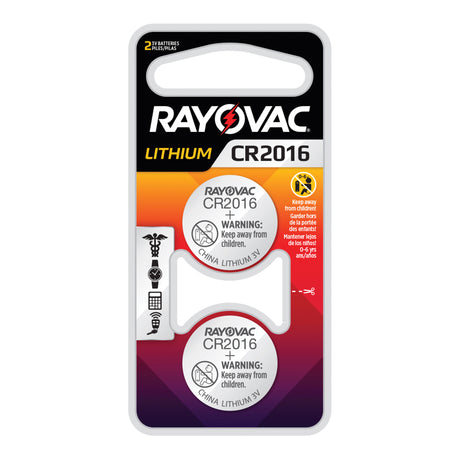 CR2016 Lithium Coin Cell Batteries, 3 V
