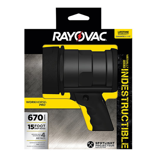Workhorse Pro™ Virtually Indestructible Spotlight, LED, 670 Lumens, AA Batteries