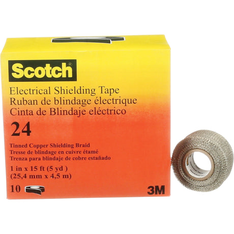 Scotch® Electrical Shielding Tape, 25.4 mm (1") x 4.6 m (15'), Black, 16 mils