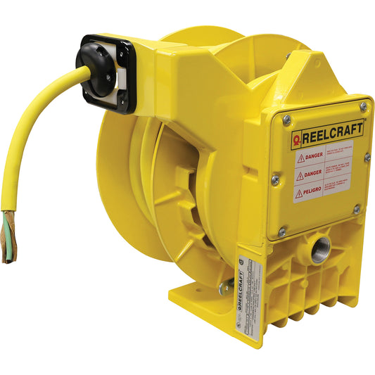 NM400 Heavy Duty Power Cord Reel, 50', SOW, 12 Gauge, 18 A