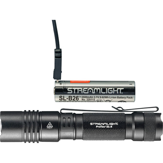 ProTac® 2L-X USB Tactical Light, LED, 500 Lumens, Rechargeable/CR123A Batteries