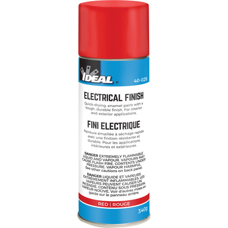 Quick-Dry Enamel Electrical Finish Paint, Aerosol Can, Red