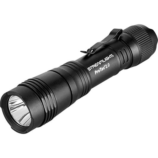 ProTac® 2.0 Tactical Flashlight, 2000 Lumens, Rechargeable Batteries