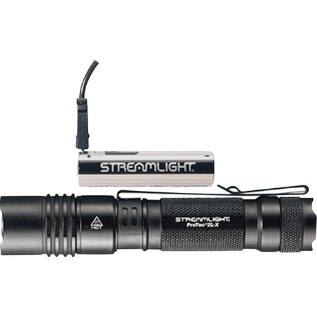 ProTac® 2L-X Multi-Fuel Tactical Flashlight, LED, 500 Lumens, Rechargeable/CR123A Batteries