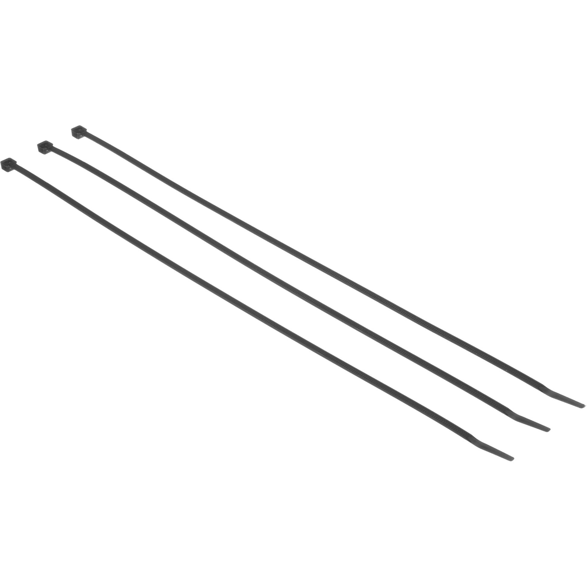 Steel Barb Cable Tie, 15" Long, 50 lbs. Tensile Strength, Black