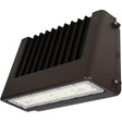 Wall Pack Light Fixture, LED, 120 V, 80 W, 6.5" H x 9.3" W x 14.4" D