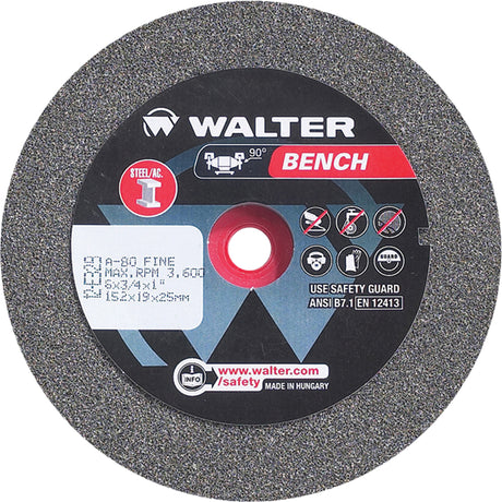 Bench Grinding Wheel, 6" x 3/4", 1" Arbor, 1