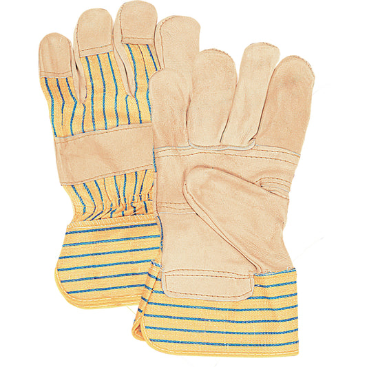 Zenith Safety Products Premium Patch-Palm Fitters Gloves, X-Large, Grain Cowhide Palm, Cotton Inner Lining