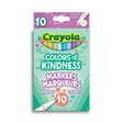 Crayola Colors of Kindness Fine Line Markers, 10 Count (Case of 12)