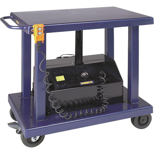 Hydraulic Lift Table, Steel, 24" W x 36" L, 2000 lbs. Capacity